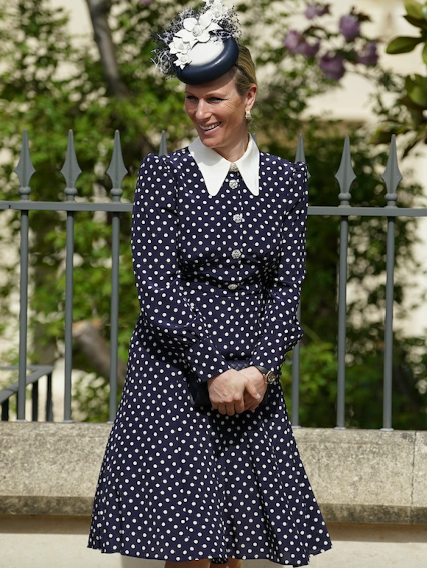 Zara Tindall Wore A LK Bennet Dress For The Easter Sunday Service